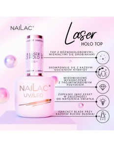 Top hybrydowy Laser Holo Top NaiLac 7ml