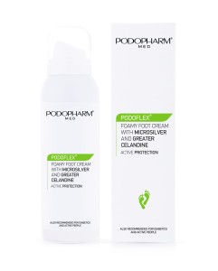 PODOFLEX® Krem do stóp w piance z mikrosrebrem i jaskółczym zielem