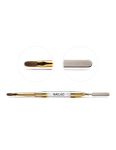 NAILAC Pędzelek #6 Oval & Spatula