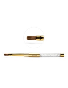 NAILAC Pędzelek #6 Square Gel Brush