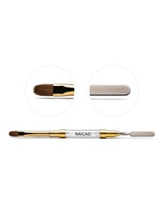 NAILAC Pędzelek #8 Oval & Spatula