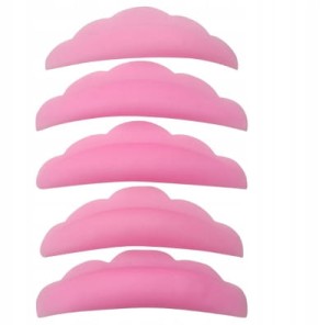 Wałeczki silikonowe do liftingu rzęs PINK 5 par