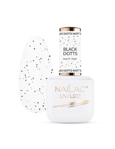 Top hybrydowy Black Dotts Matt TOP NaiLac 7ml