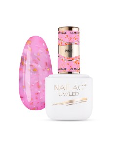 NAILAC Baza kauczukowa Glammy Base Pink 7ml