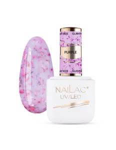 NAILAC Baza kauczukowa Glammy Base Purple 7ml
