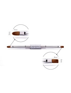 SPN Pędzelek #4 Oval & 4 Square Nails Professional