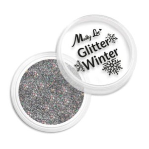 Pyłek do paznokci MollyLac Glitter Winter 1g Nr 2