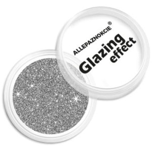 Pyłek do paznokci Glazing effect 2,5g Silver