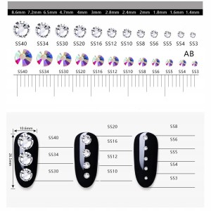 CYRKONIE SWAROVSKI SS5 CRYSTAL