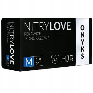 Rękawice nitrylowe czarne ONYKS M