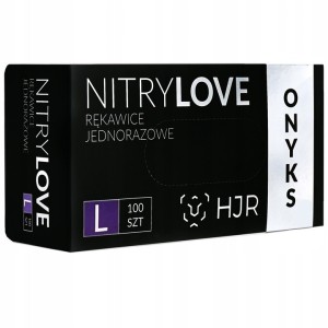 Rękawice nitrylowe czarne ONYKS L